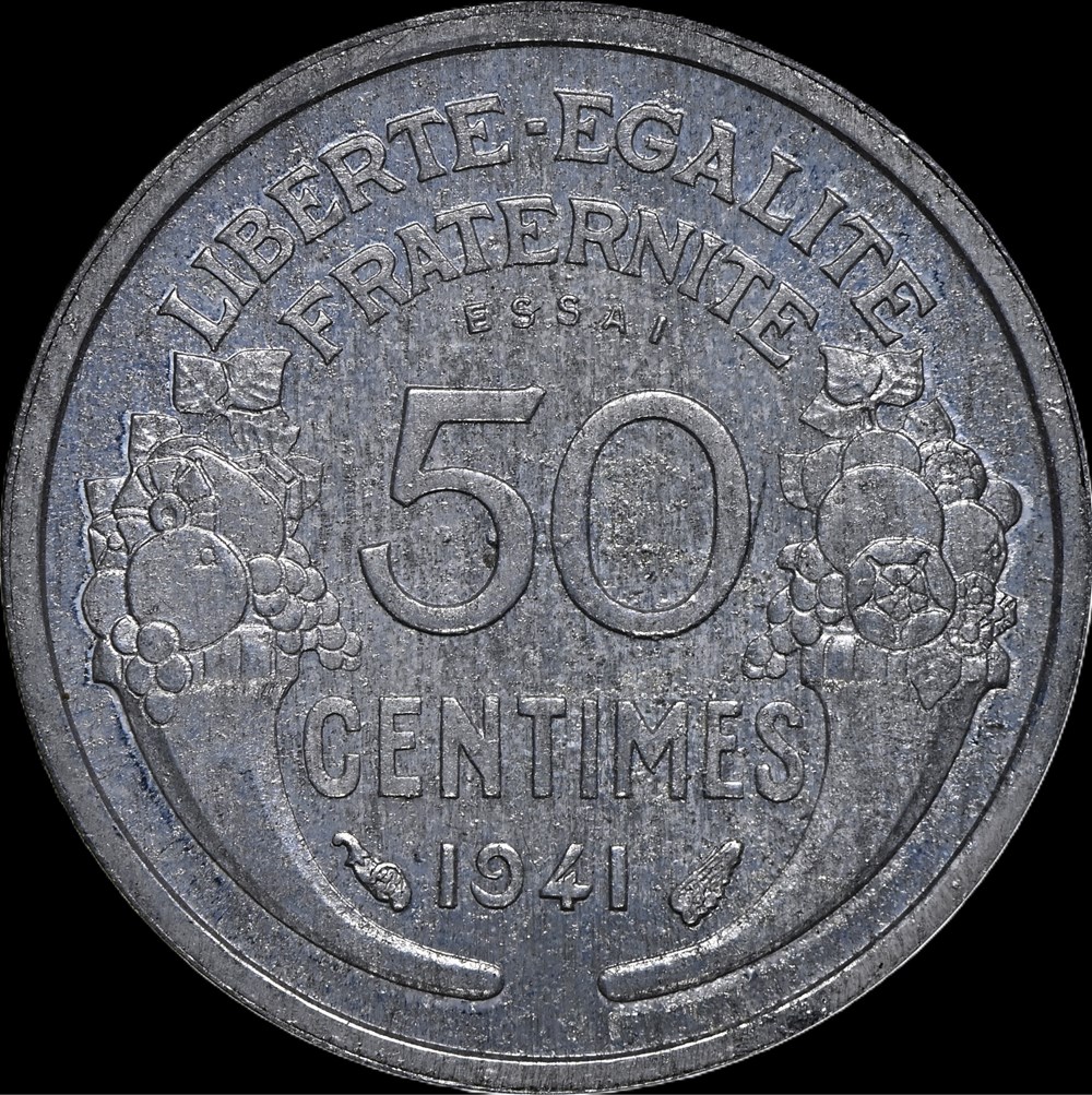 50c 1941 LOURDE en MS63 monnaies monde france 50c 1941 lourde en ms63