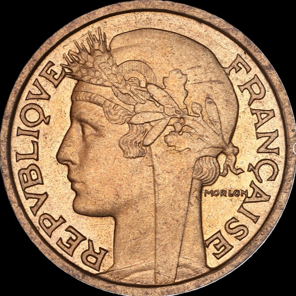 2f 1931 en MS63 monnaies monde france 2f 1931 en ms63