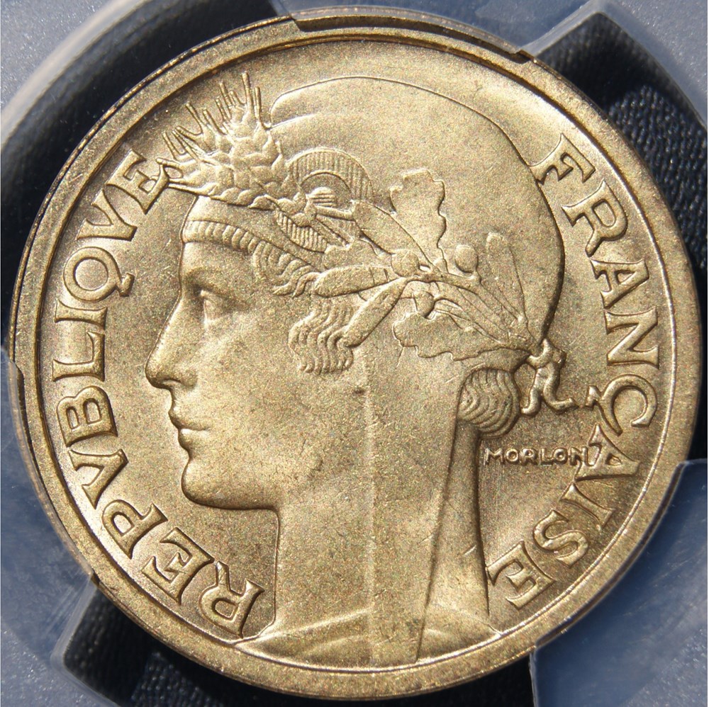 1933 MAIGRE Avers 2 / Revers 2 en MS65 monnaies monde france 1933 maigre avers 2 revers 2 en ms65