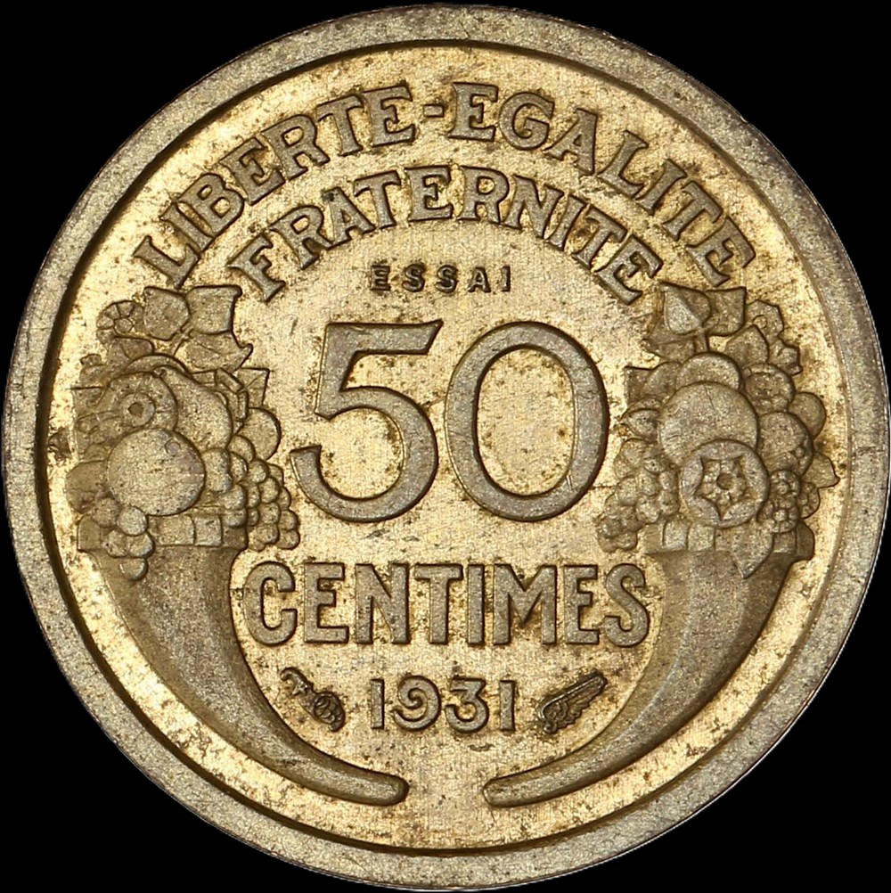 monnaies monde france 50c 1931 fruit en ms64