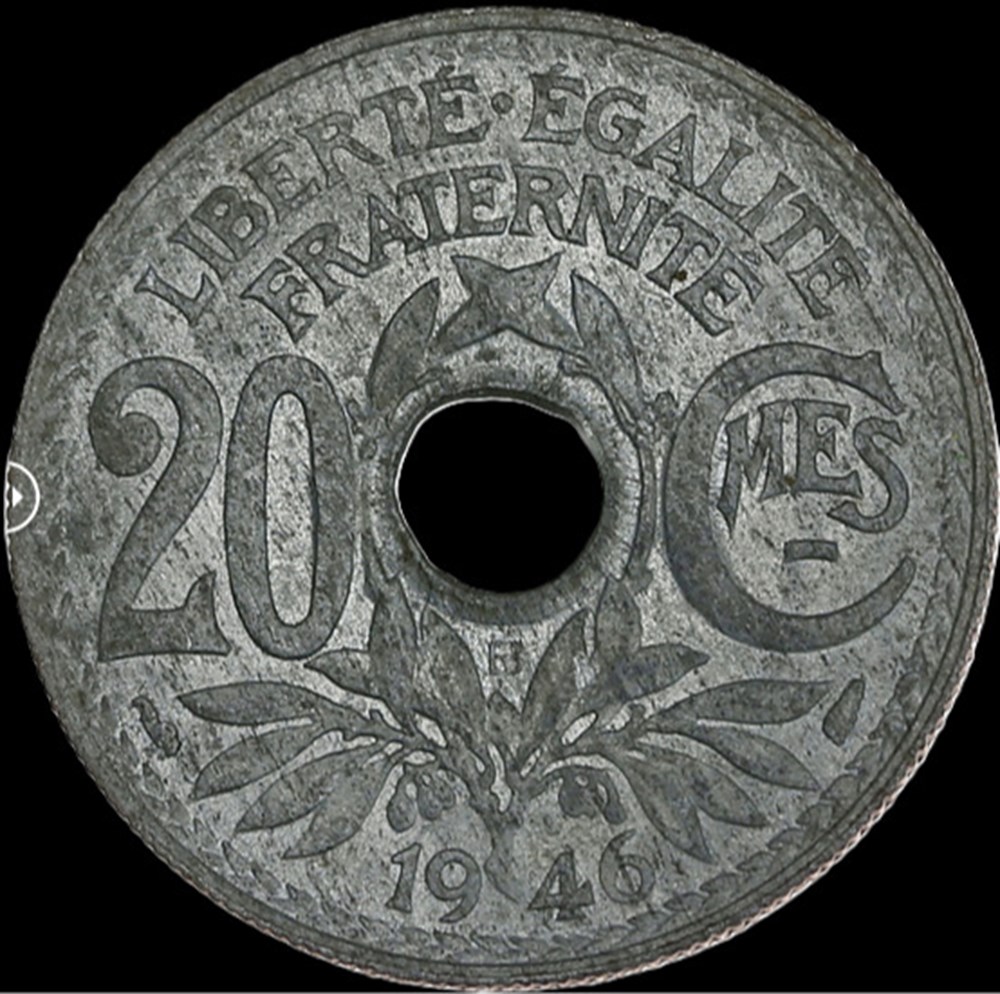 20c 1946B en MS63 monnaies monde france 20c 1946b en ms63