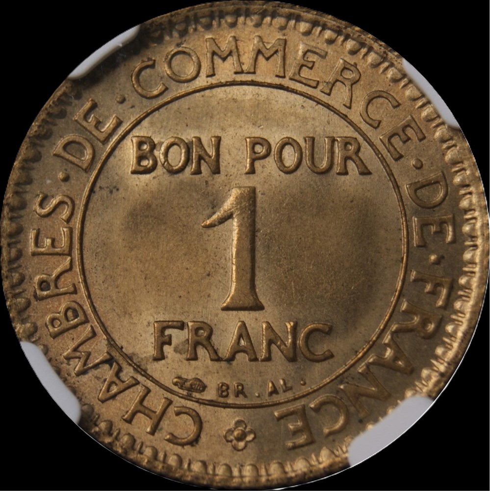 1f 1926 en MS66 monnaies monde france 1f 1926 en ms66