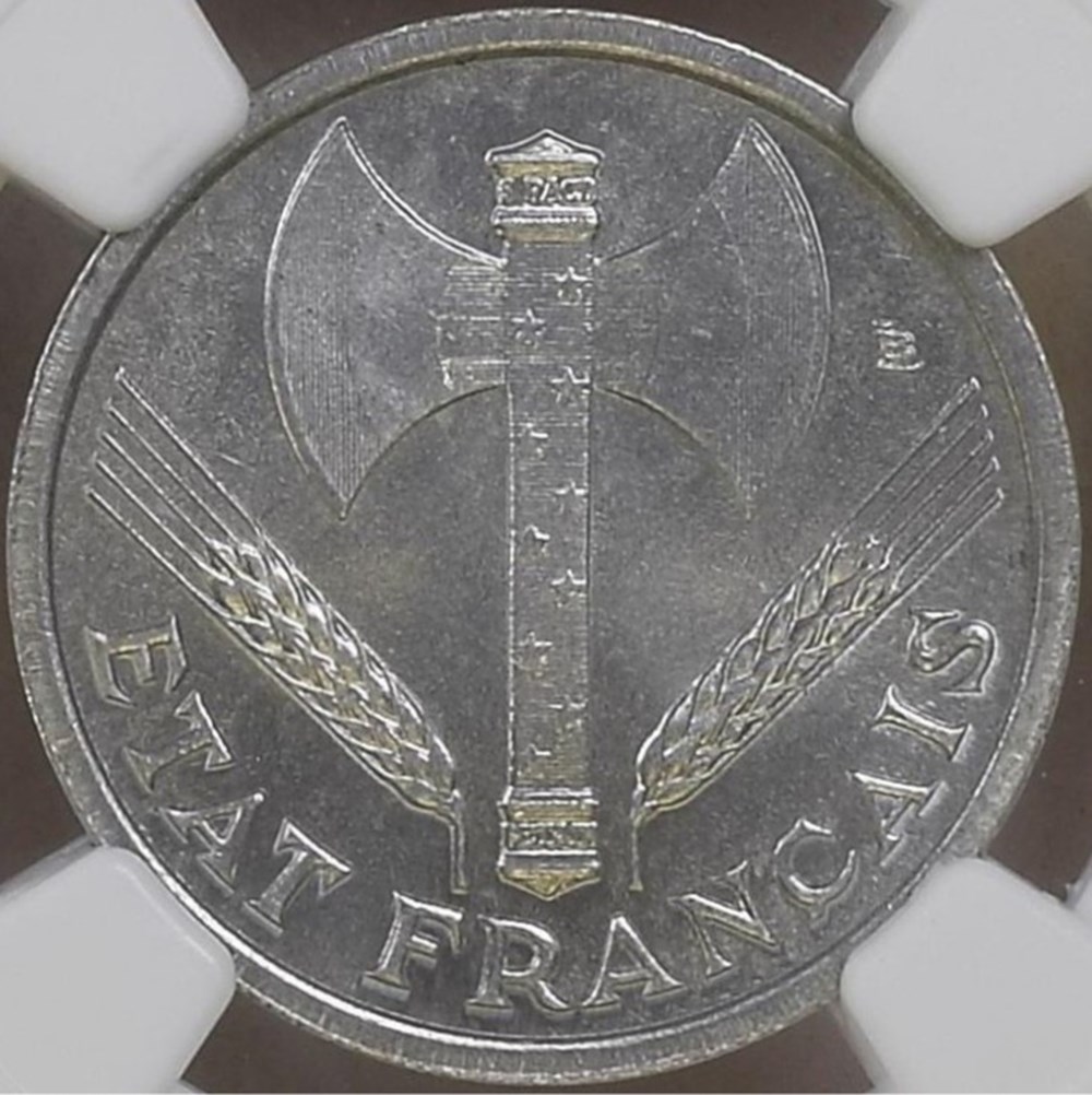 1942 en MS65 monnaies monde france 1942 en ms65