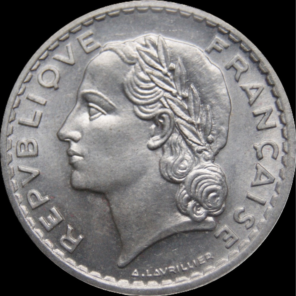 monnaies monde france 5f 1946b en ms65