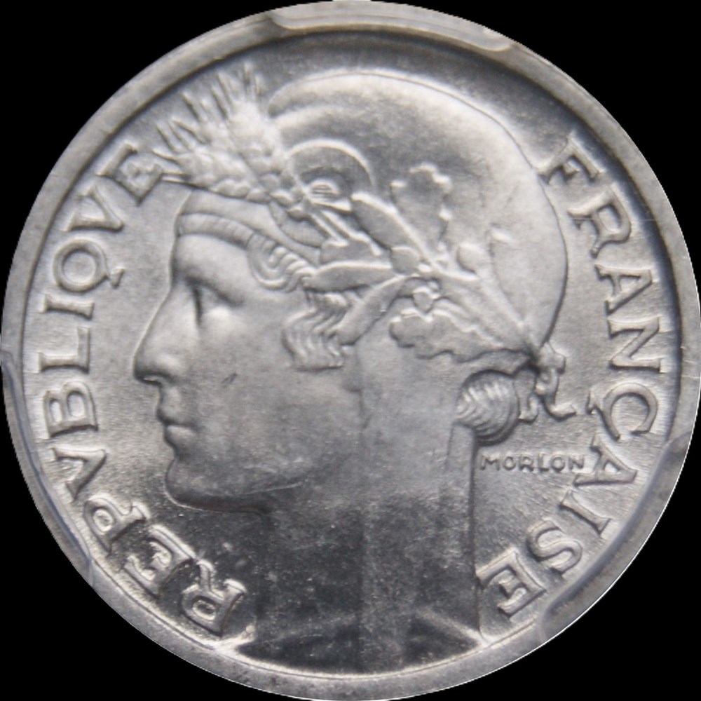 50c 1945C en MS65 monnaies monde france 50c 1945c en ms65
