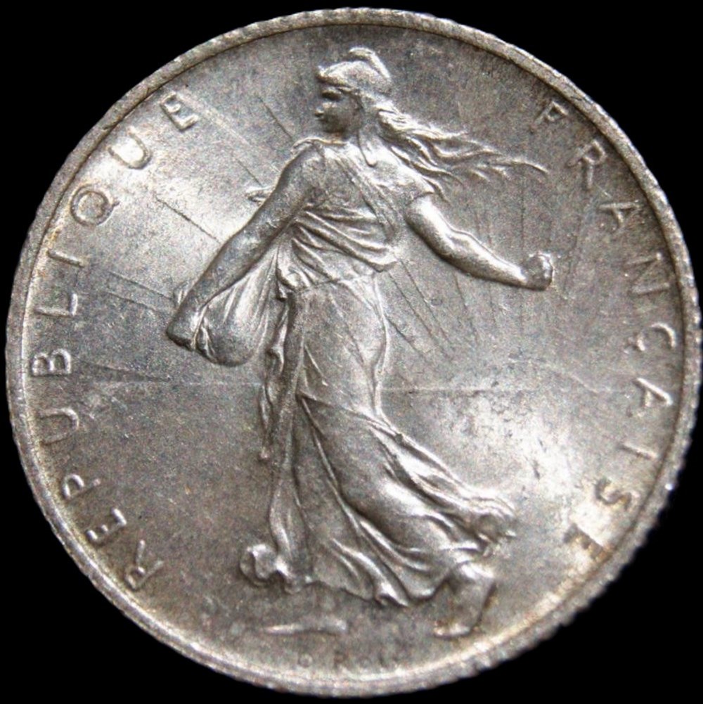 1f 1914C en MS63 monnaies monde france 1f 1914c en ms63
