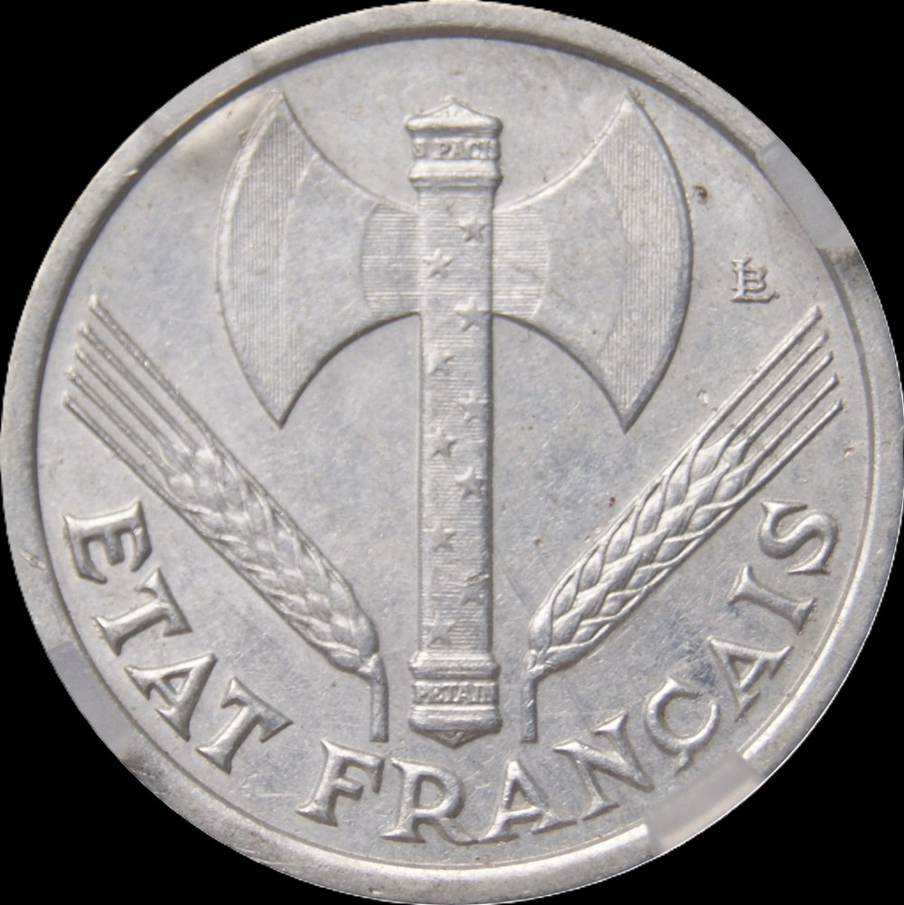 1f 1942 LEGERE en AU53 monnaies monde france 1f 1942 legere en au53