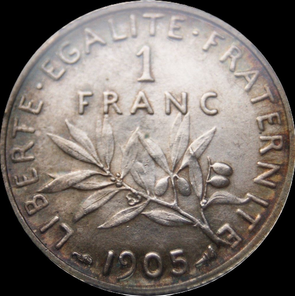 1f 1905 en MS64 monnaies monde france 1f 1905 en ms64