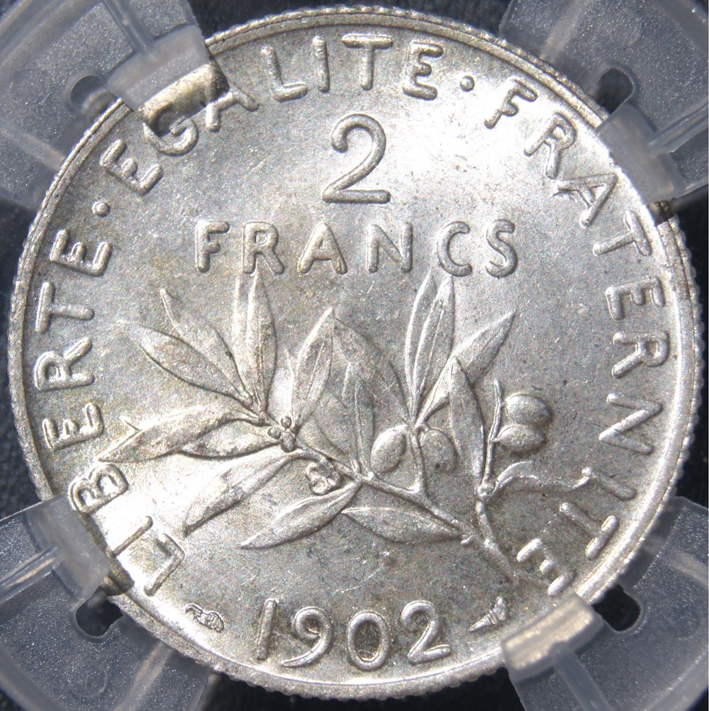 1902 en MS63 monnaies monde france 1902 en ms63