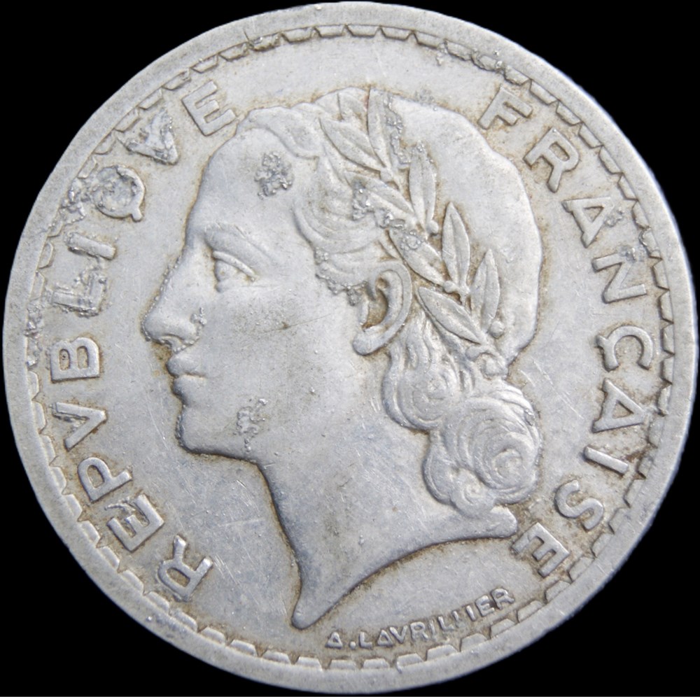 5f 1945 Fermé en VF monnaies monde france 5f 1945 ferme en vf
