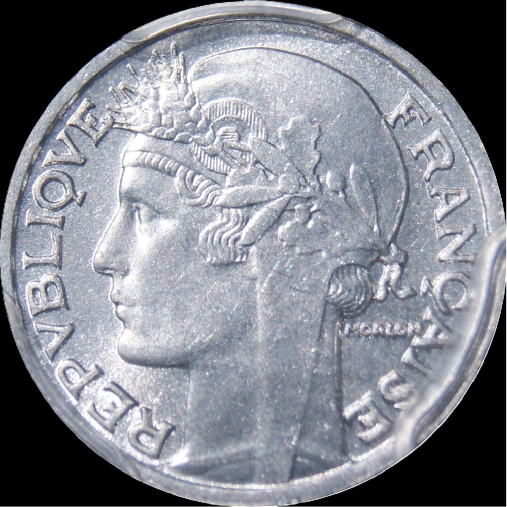 50c 1945B en MS65 monnaies monde france 50c 1945b en ms65