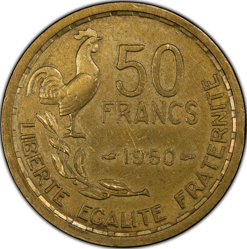 1950 LISTEL LARGE en SP45 monnaies monde france 1950 listel large en sp45