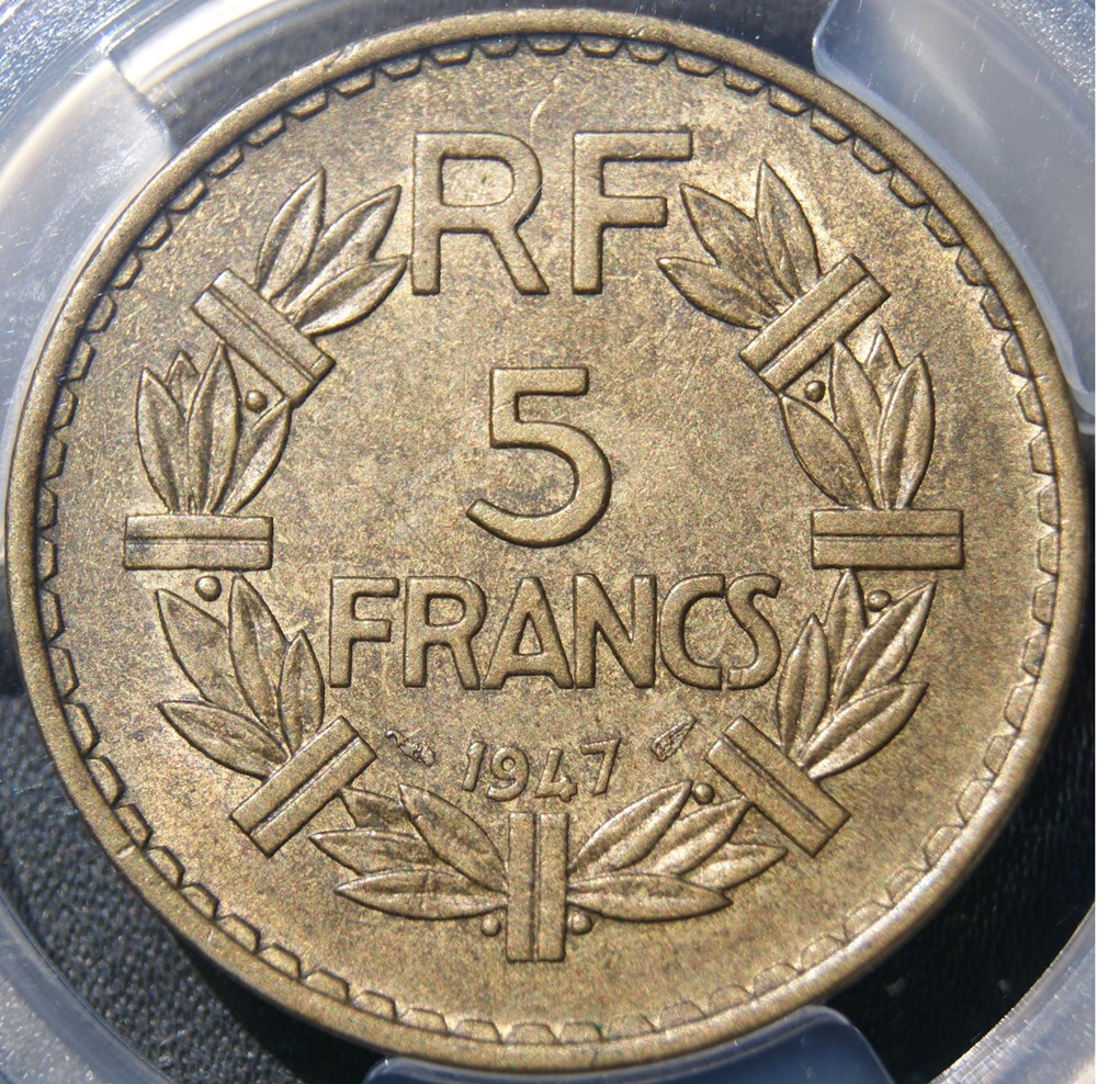 monnaies monde france 1947 en ms63