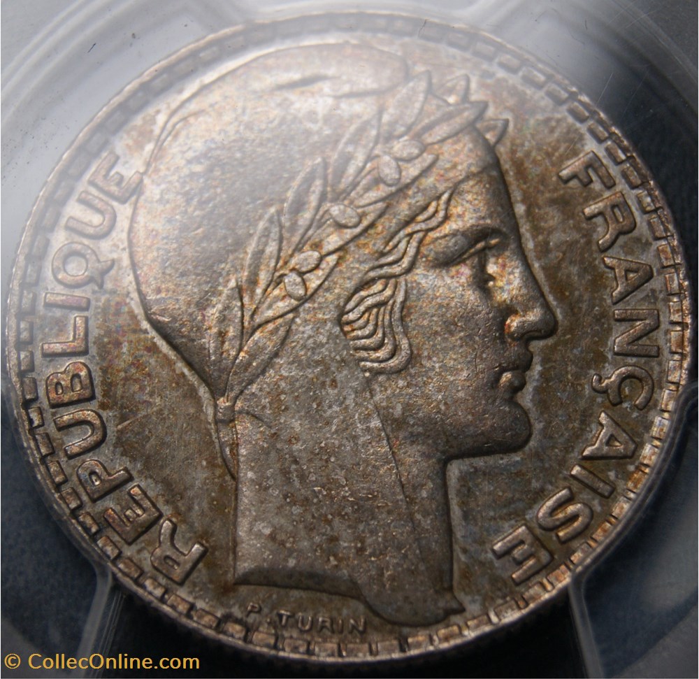 monnaies monde france 1929 essai en ms64