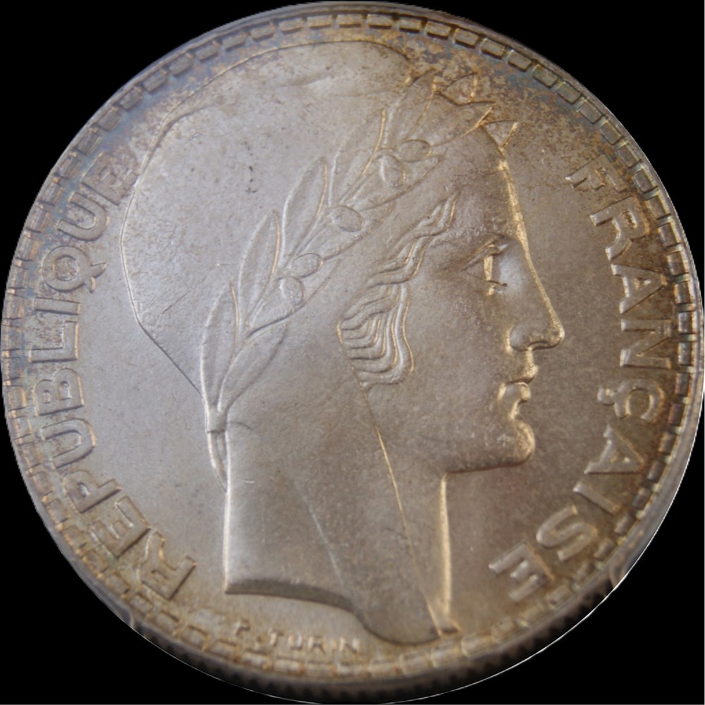 10f 1934 en MS65 monnaies monde france 10f 1934 en ms65
