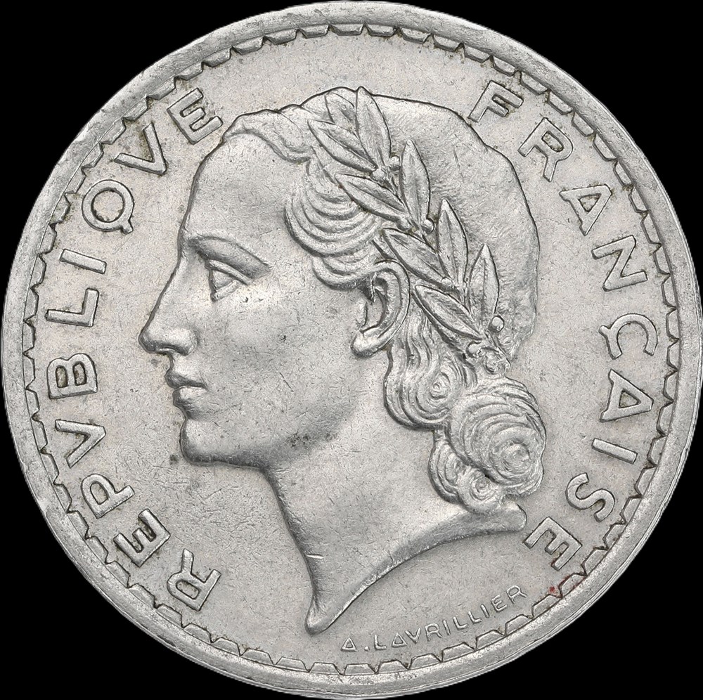 5f 1936 en AU55 monnaies monde france 5f 1936 en au55