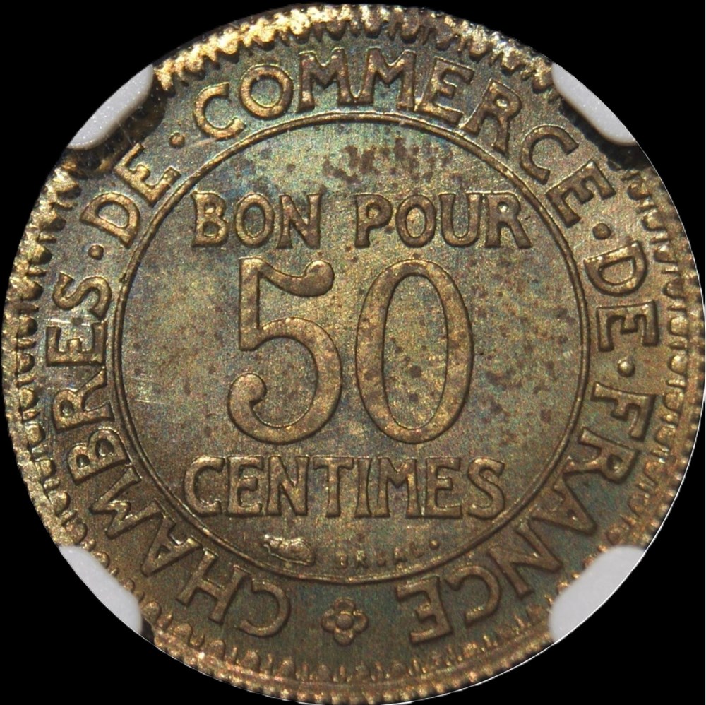 50c 1920 en MS64 monnaies monde france 50c 1920 en ms64