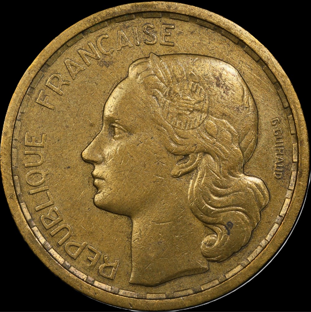 50f 1950 LISTEL LARGE en SP45 monnaies monde france 50f 1950 listel large en sp45