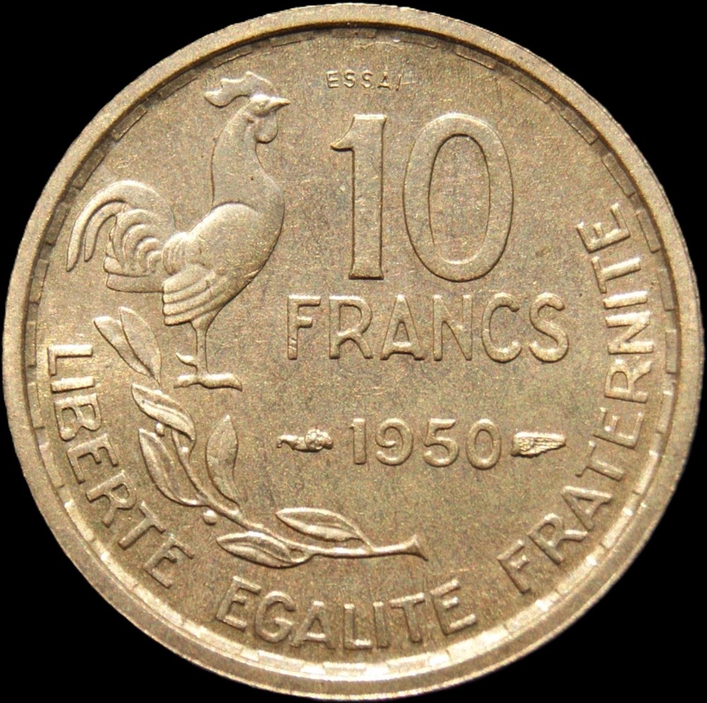 10f 1950 monnaies monde france 10f 1950