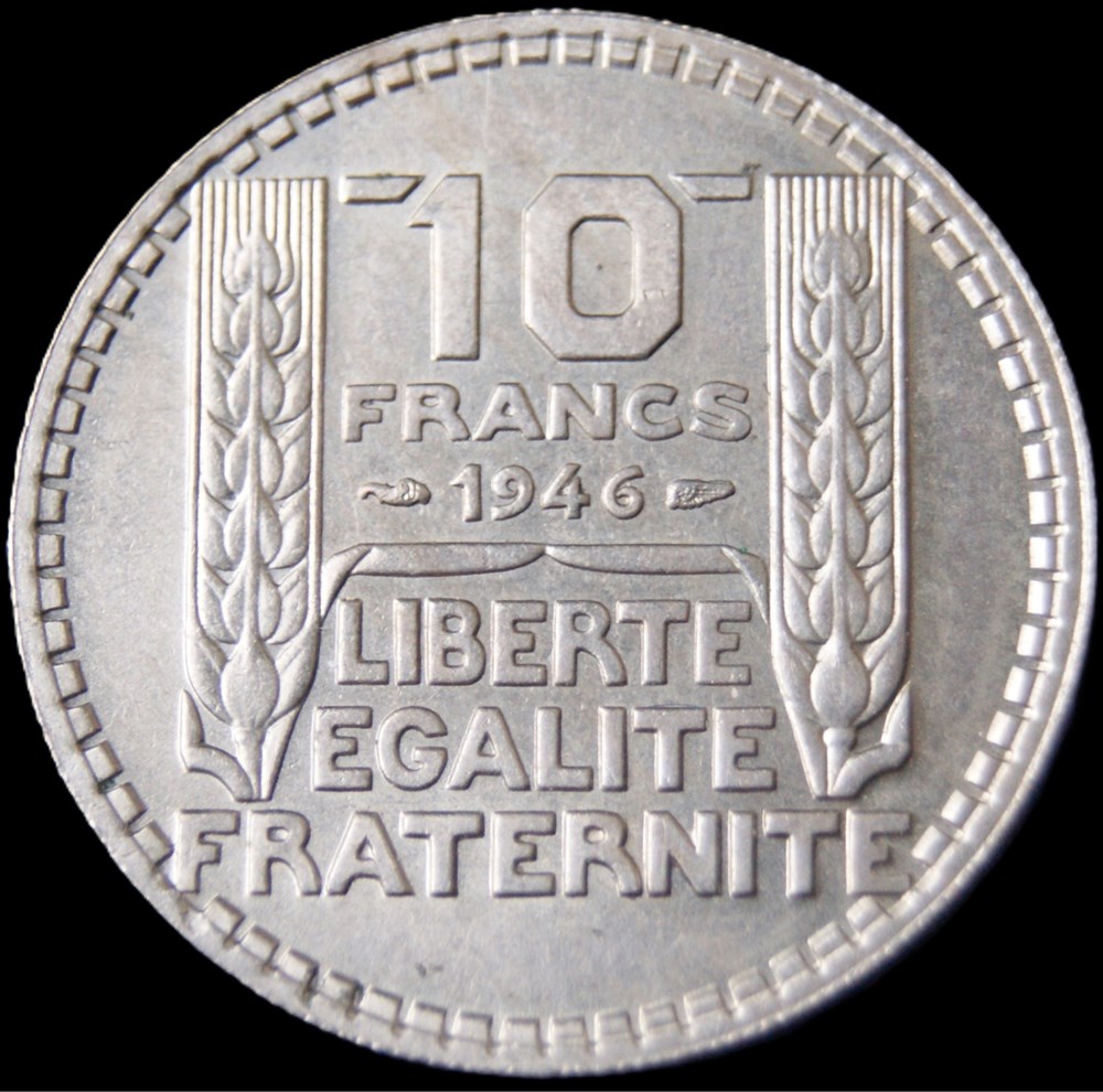 10f 1946 GT/RL en MS62 monnaies monde france 10f 1946 gt rl en ms62