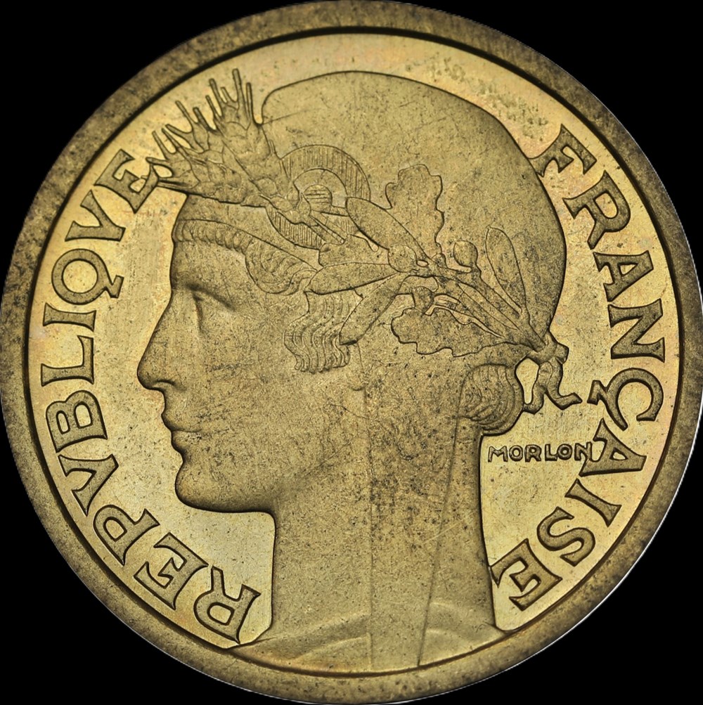 2f 1933 en MS66 monnaies monde france 2f 1933 en ms66