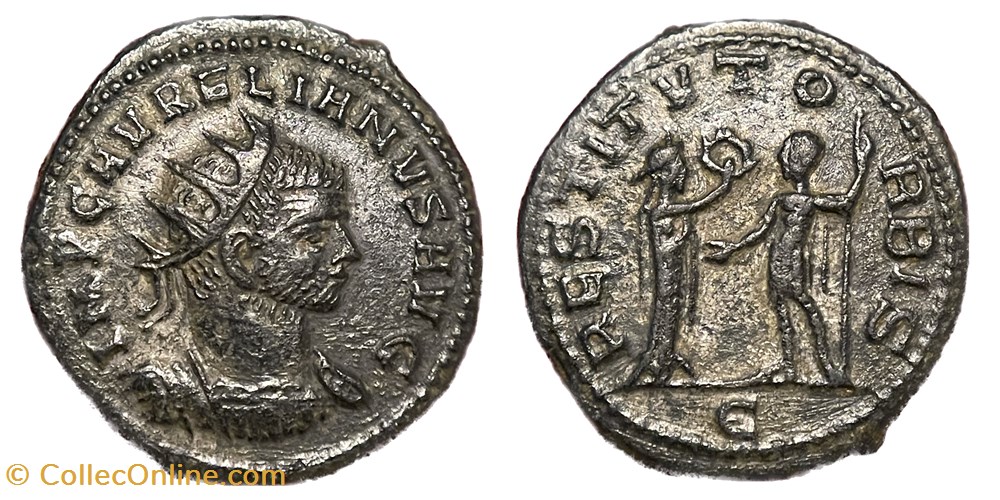 Aurelian - Antioch RIC Temp 3148 coins ancient to romans imperial and republican aurelian antioch ric temp 3148