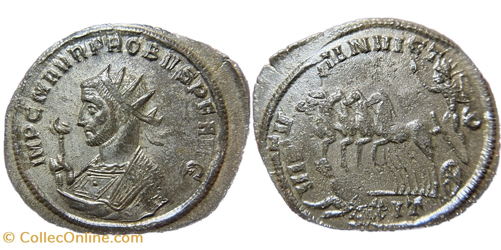 Probus - Alfoldi 076/147 (Unique Overstrike) coins ancient to romans imperial and republican probus alfoldi 076 147 unique overstrike