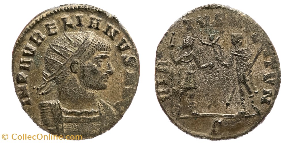 Aurelian - Uncertain Balkans Mint RIC Temp 2483 coins ancient to romans imperial and republican aurelian uncertain balkans mint ric temp 2483