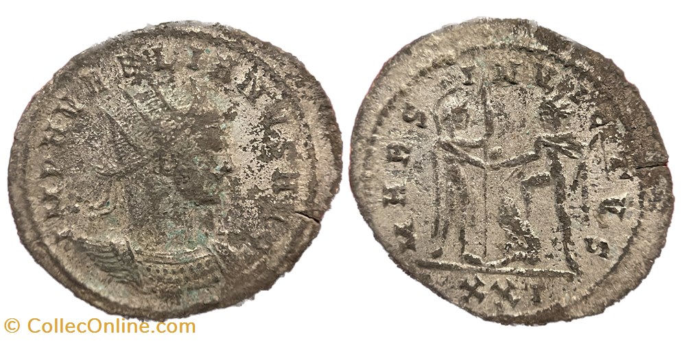 Aurelian - Cyzicus RIC Temp 3073 coins ancient to romans imperial and republican aurelian cyzicus ric temp 3073