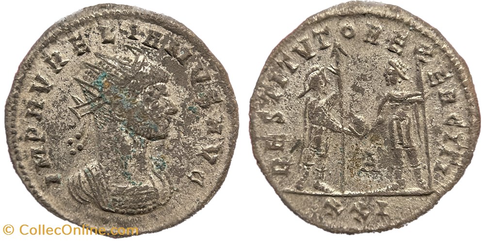 Aurelian - Cyzicus RIC Temp 3085 coins ancient to romans imperial and republican aurelian cyzicus ric temp 3085