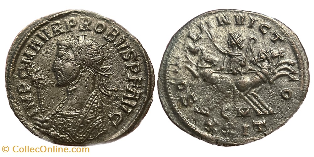 Probus - Cyzicus RIC 911 3rd Officina coins ancient to romans imperial and republican probus cyzicus ric 911 3rd officina