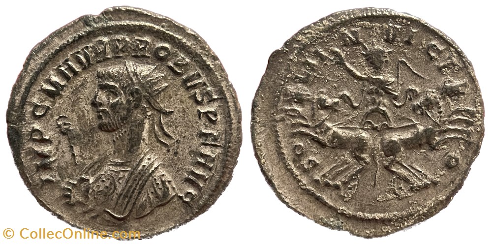 Probus - Cyzicus RIC 911 var. (Blank exergue) coins ancient to romans imperial and republican probus cyzicus ric 911 var blank exergue
