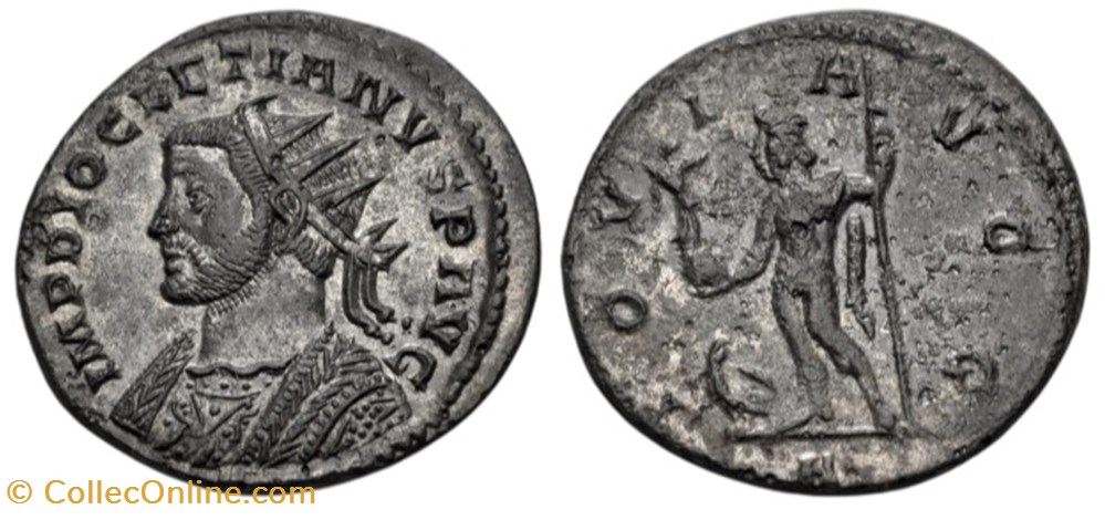 Diocletian - Lugdunum Bastien 311c (PLATE COIN) coins ancient to romans imperial and republican diocletian lugdunum bastien 311c plate coin