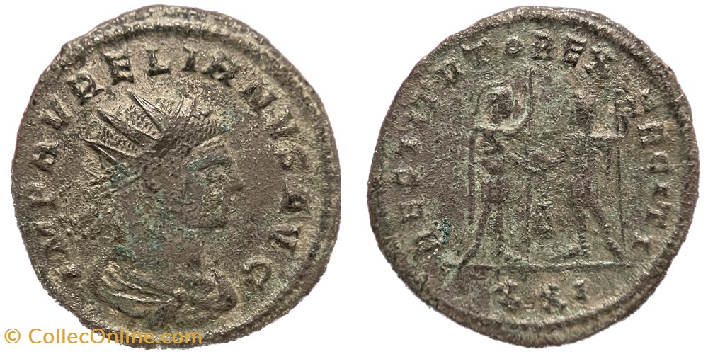 Aurelian - Cyzicus RIC Temp 3094.1 coins ancient to romans imperial and republican aurelian cyzicus ric temp 3094 1