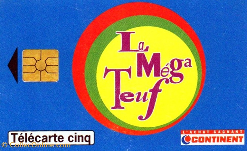 1997 CONTINENT LA MEGA TEUF 06/97 T2G GEM2 diver telecarte 1997 continent la mega teuf 06 97 t2g gem2