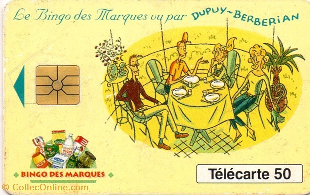 1993 LE BINGO DES MARQUES 09/93 GEM diver telecarte 1993 le bingo des marques 09 93 gem