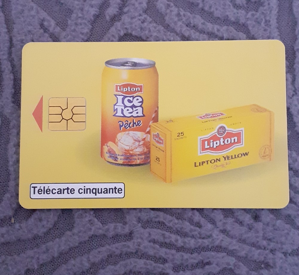 1998 LIPTON THE & ICE TEA 03/98 GEM2 divers telecartes cartes telephoniques 1998 lipton the ice tea 03 98 gem2