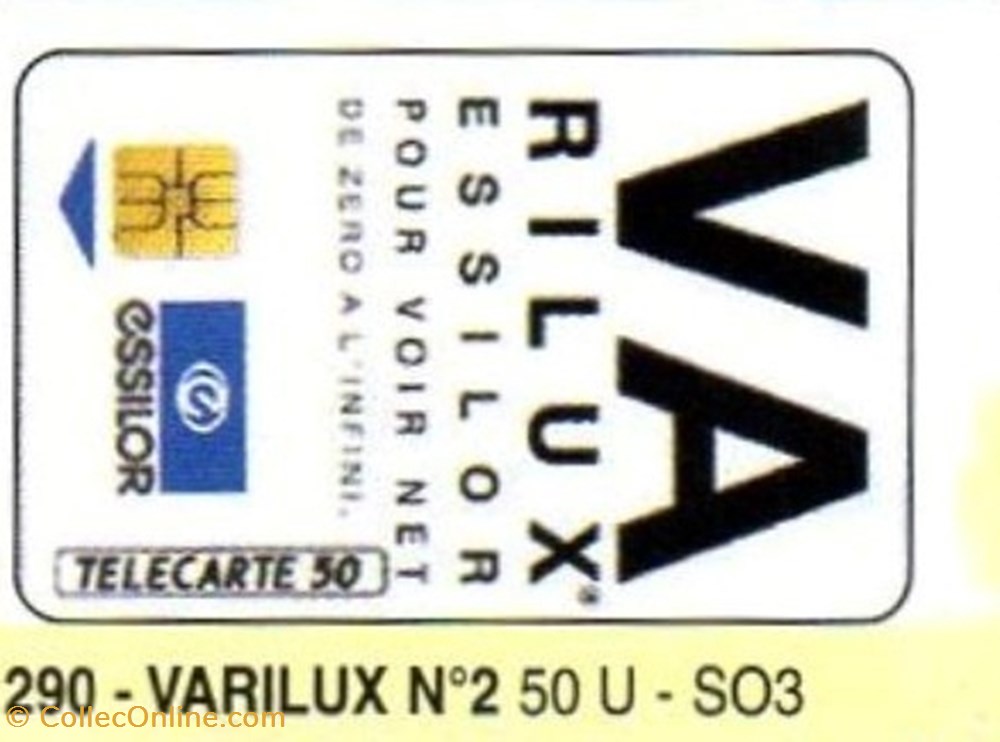 divers telecartes cartes telephoniques 1992 28 varilux n 2