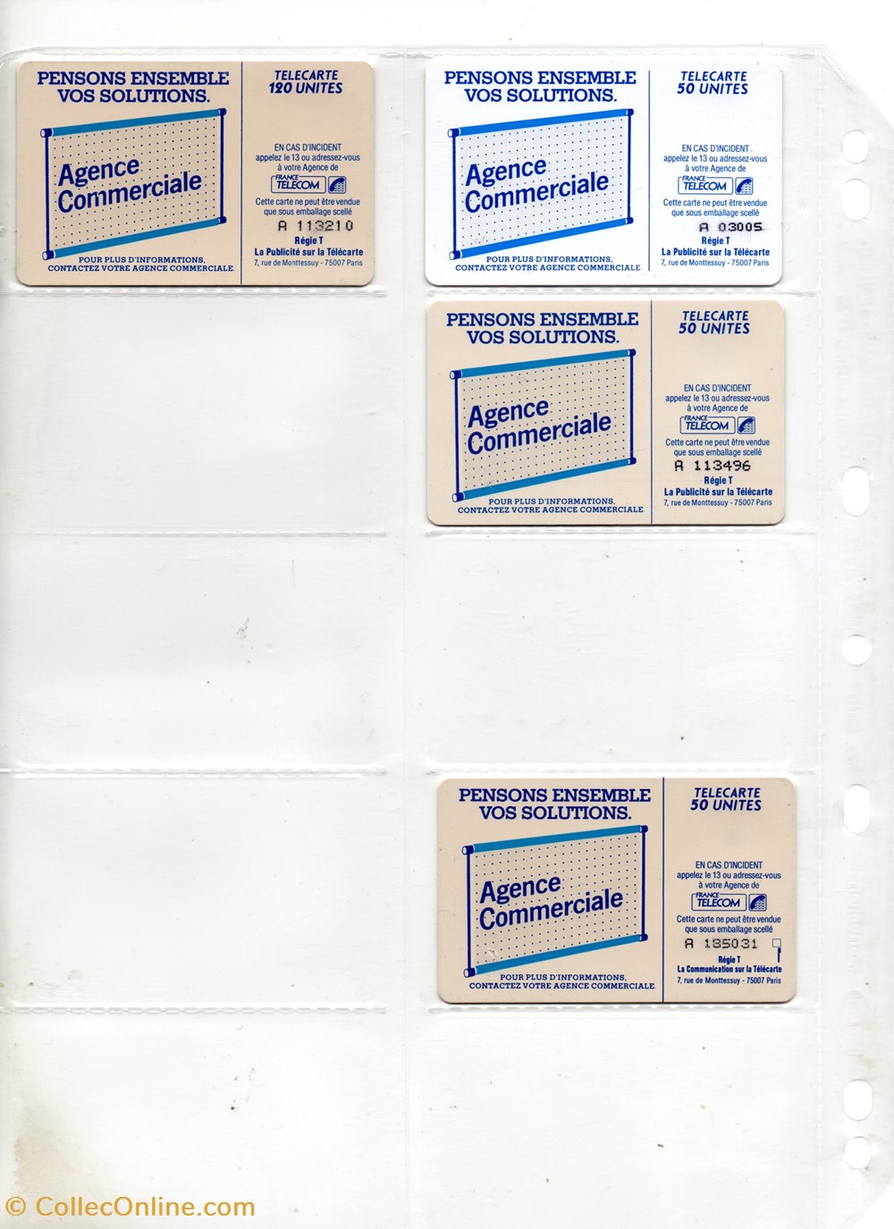 600 AGENCES SO3 divers telecartes cartes telephoniques 600 agences so3