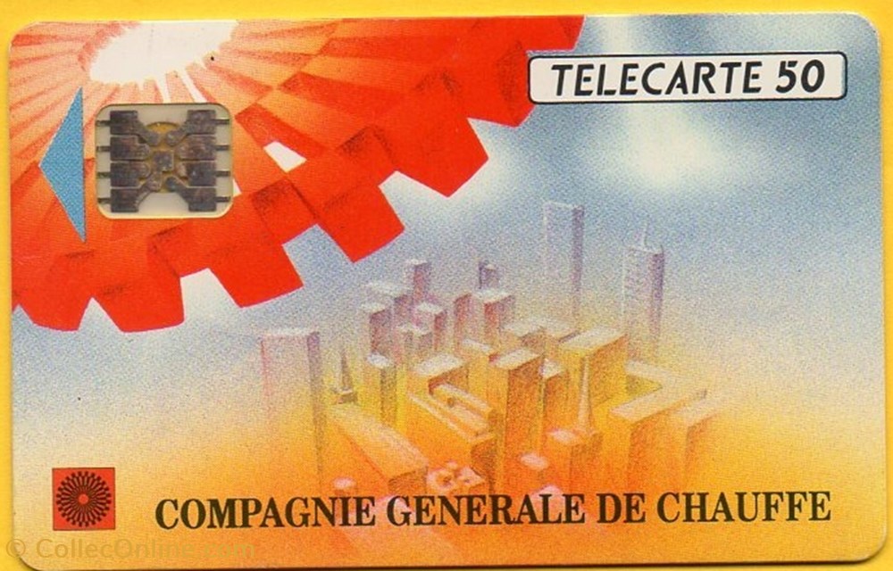 1990 COMPAGNIE GENERALE DE CHAUFFE 09/90 SC5 diver telecarte 1990 compagnie generale de chauffe 09 90 sc5