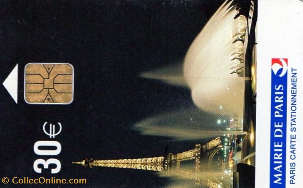 PARIS CARTE 30€ LA TOUR EIFFEL NUIT VERSO TEXTE LA TOUR EIFFEL divers telecartes paris carte 30 la tour eiffel nuit verso texte la tour eiffel