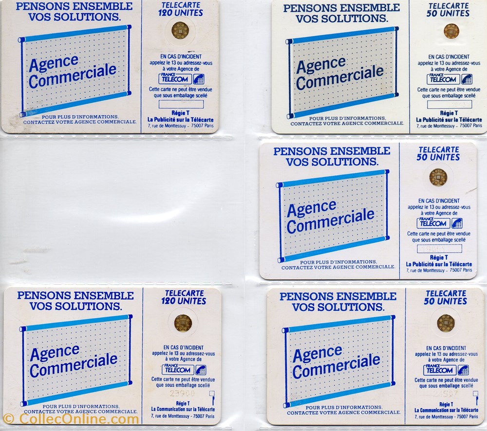 600 AGENCES SC5 AG BLANC divers telecartes cartes telephoniques 600 agences sc5 ag blanc