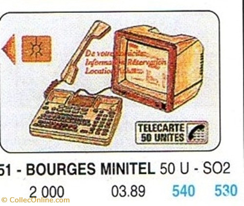 1989 09 BOURGES MINITEL divers telecartes 1989 09 bourges minitel