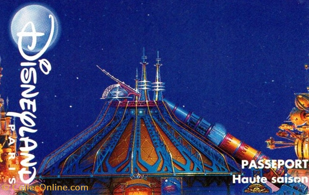 1996 SPACE MOUNTAIN DISNEYLAND PARIS VALIDE 1 JOUR TEXTE 8 LIGNES vieux papiers tickets entree 1996 space mountain disneyland paris valide 1 jour texte 8 lignes