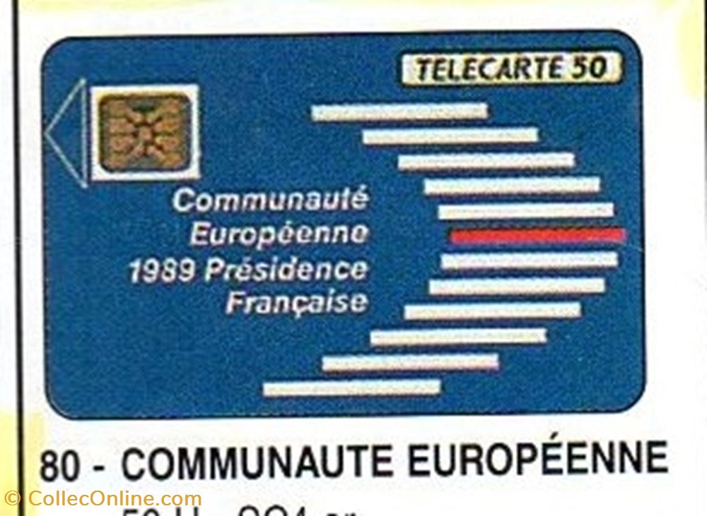 divers telecartes cartes telephoniques 1989 22 communaute europeenne