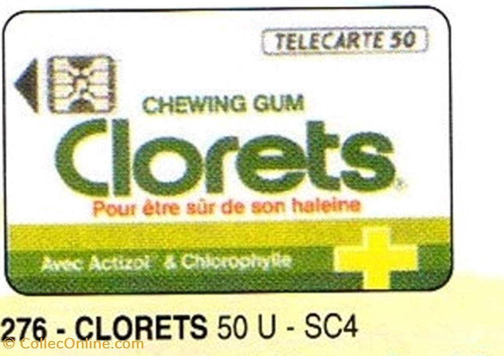 1992 24 CLORETS divers telecartes cartes telephoniques 1992 24 clorets