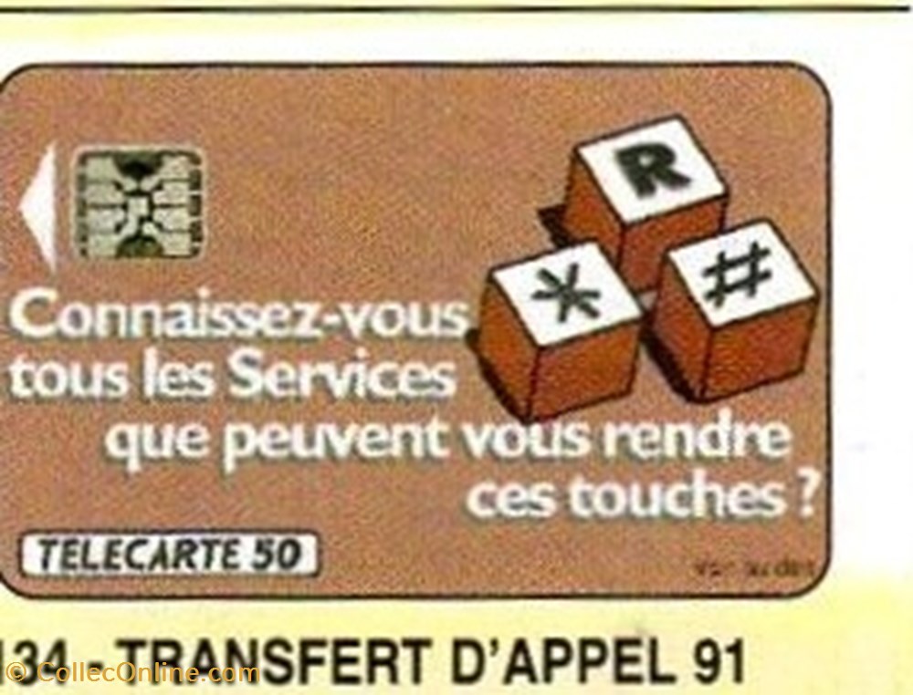 1991 06 TRANSFERT D APPEL 91 120U 06/91 SC5 5 SERIES divers telecartes 1991 06 transfert d appel 91 120u 06 91 sc5 5 series