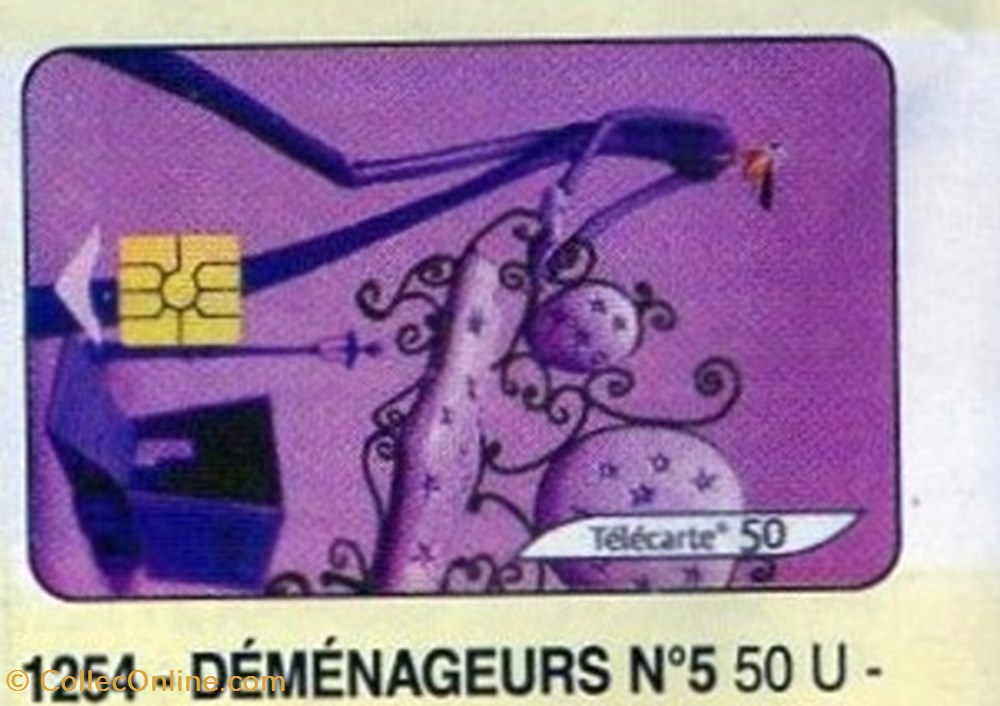 2003 17 DEMENAGEURS N° 5 divers telecartes 2003 17 demenageurs n 5