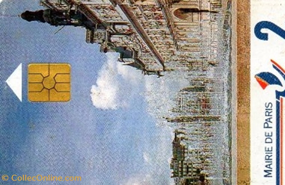 divers telecartes cartes telephoniques paris carte 2 l hotel de ville verso l hotel de ville