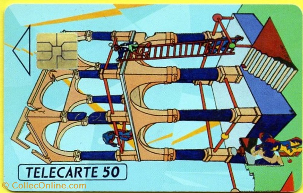 1992 LA HENIN VIE CREDIT SUEZ 05/92 SO3 diver telecarte 1992 la henin vie credit suez 05 92 so3